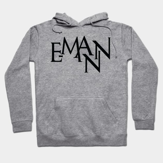 E-MANN Logo (Black) Hoodie by Elamikins